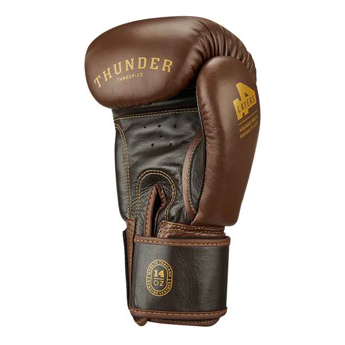 боксерские перчатки THUNDER коричневый/тёмно-коричневый Green Hill THBGSP-12 12oz