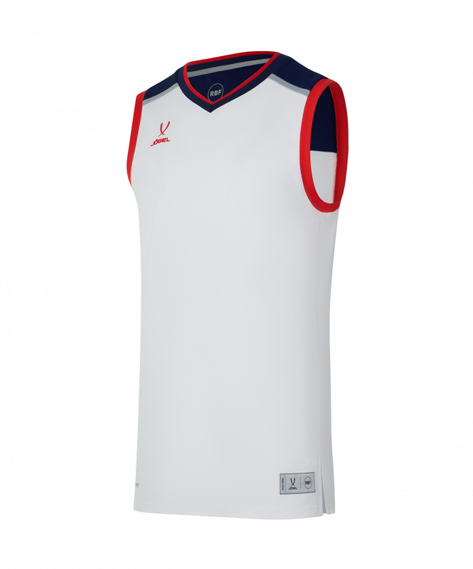 Майка баскетбольная JOGEL DIVISION PerFormDRY RBF Jersey, белый, размер XXXL ЦБ-00004252