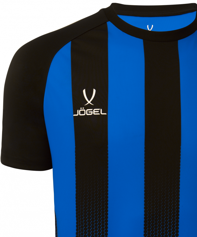 Футболка игровая JÖGEL CAMP Striped Jersey, синий/черный, детский, размер YXS УТ-00020564