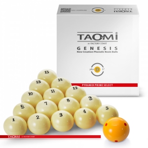 Шары TAO-MI GENESIS 67 мм Желтый биток с точками