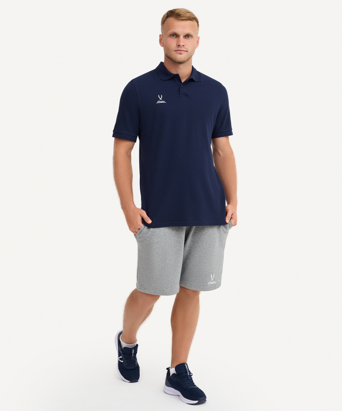 Шорты ESSENTIAL Cotton Shorts, серый меланж, размер L, JÖGEL ЦБ-00004807