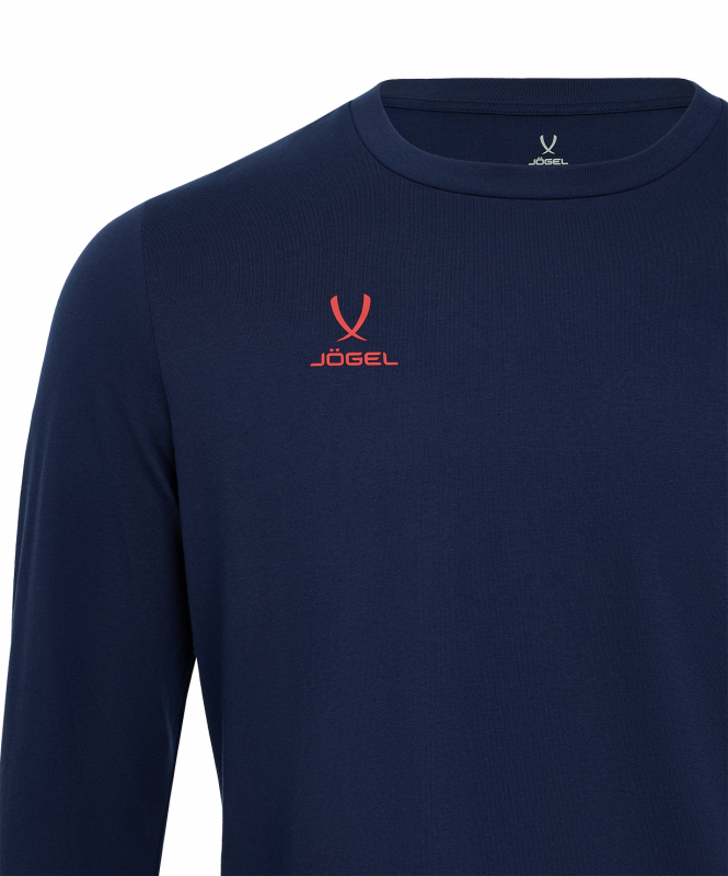 Футболка баскетбольная с длинным рукавом DIVISION PerFormDRY Pre-Match Longsleeve Jersey, темно-синий, размер M, Jögel ЦБ-00004254