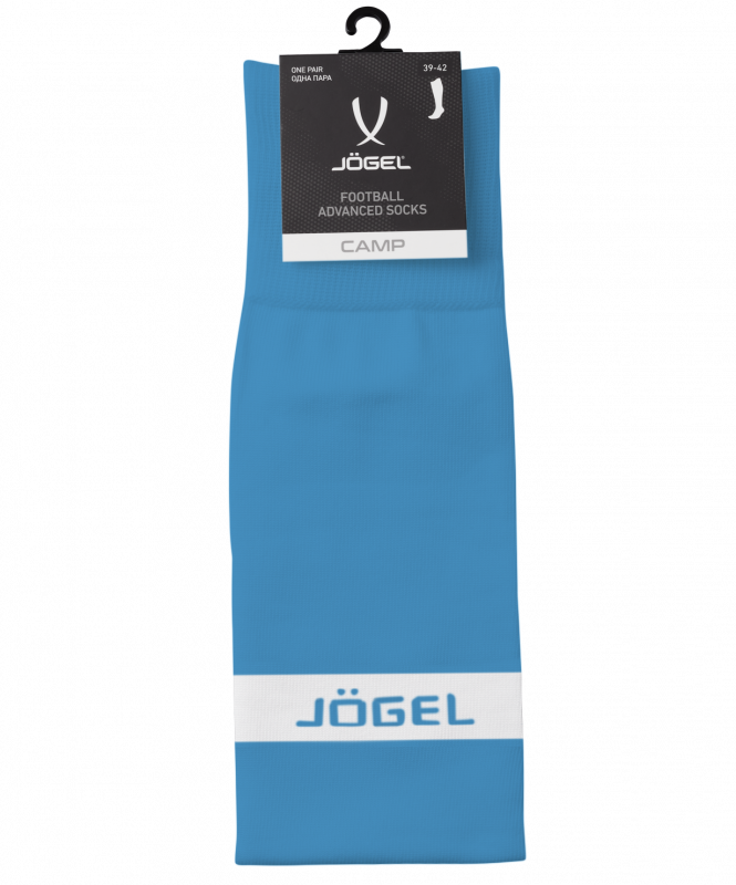 Гетры футбольные JÖGEL CAMP ADVANCED SOCKS, голубой/белый, размер 32-34 ЦБ-00001341