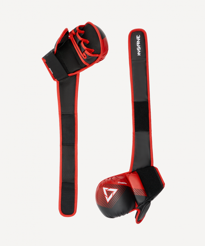 Перчатки INSANE MMA HYBRID, красный, размер M ЦБ-00003878