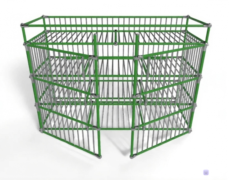 Универсальный шкаф для бассейна Дельта-фитнес 1900x700x1450 мм