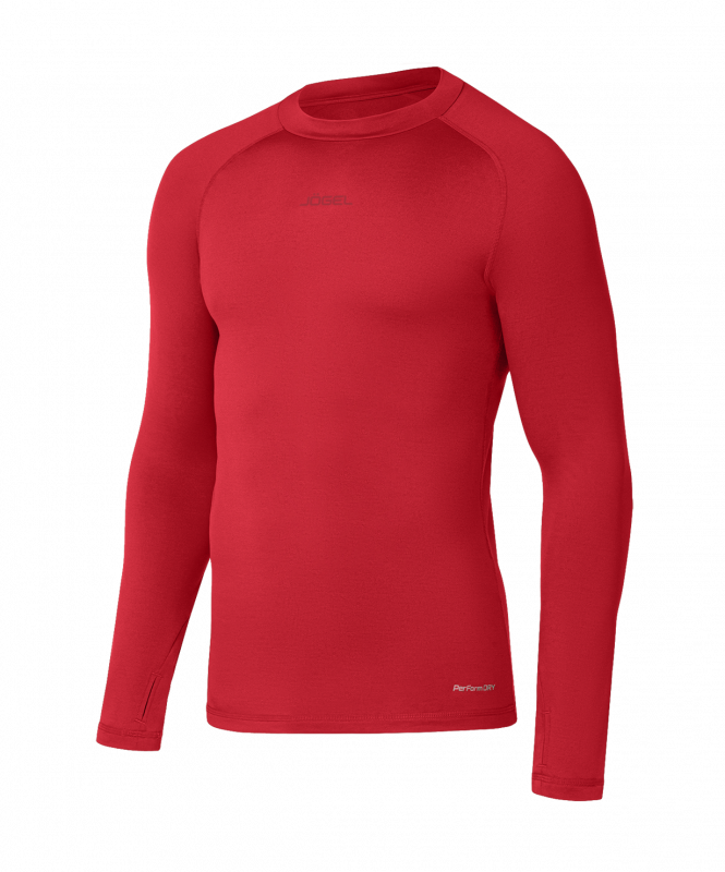 Джемпер компрессионный утепленный JOGEL CAMP PerFormDRY Baselayer Top Warm, красный, размер XXL ЦБ-00004059