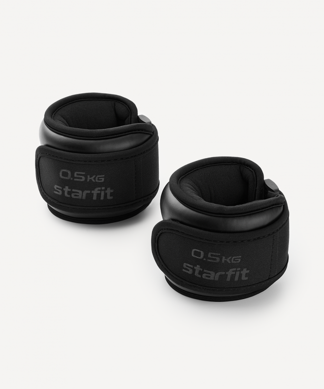Утяжелители WT-701, 0.5 кг, черный, Starfit ЦБ-00004395