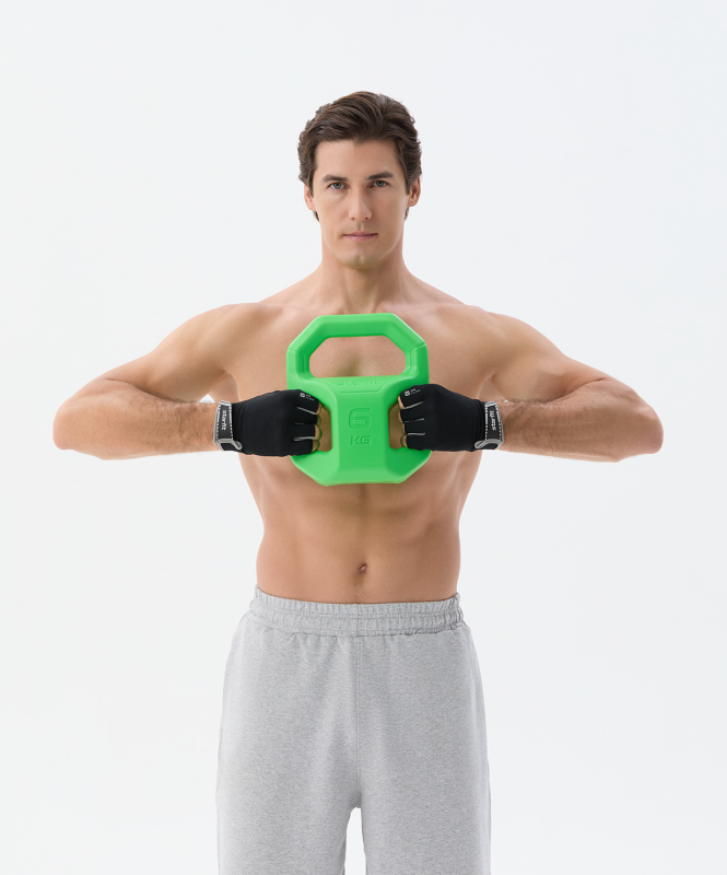 Перчатки для фитнеса WG-203, черный/серый, размер L, Starfit ЦБ-00004448