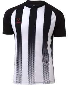 Футболка игровая JÖGEL CAMP Striped Jersey, белый/черный, детский, размер YXXS УТ-00020562