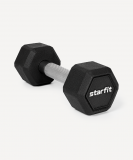Гантель гексагональная DB-301PRO 4 кг, обрезиненная, черный, Starfit ЦБ-00003798