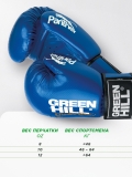 Боксерские перчатки PANTHER синие Green Hill BGP-2098 12oz