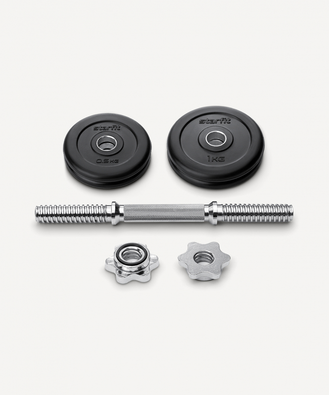Гантель разборная обрезиненная в коробке Starfit DB-716, 4 кг ЦБ-00002374