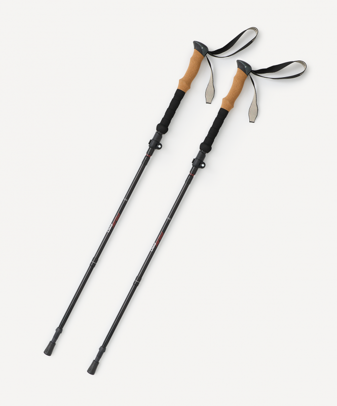 Треккинговые палки BERGER Hiking Peak Pro, 120-135 см, 5-секционные, черный/красный, размер Б/Р ЦБ-00008752