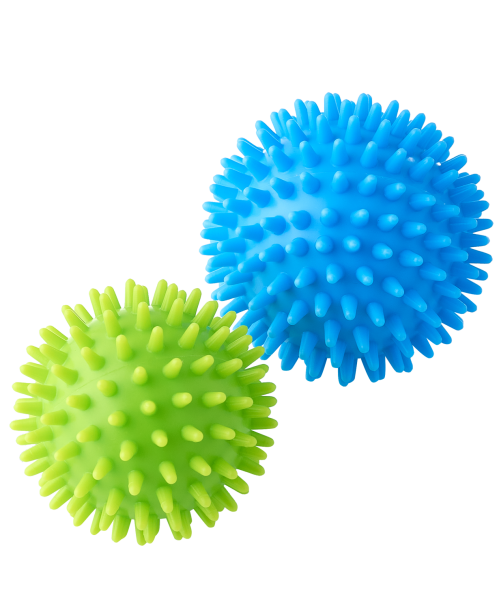 Мяч массажный GB-601 8 см, синий, BASEFIT