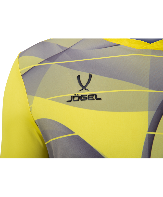 Свитер вратарский DIVISION PerFormDRY GK Pattern LS, желтый/черный/белый, Jögel