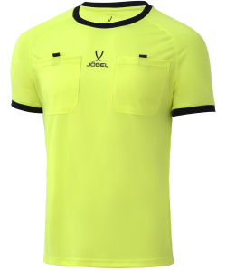 Футболка судейская Referee tee, желтый, размер M, Jögel УТ-00020549