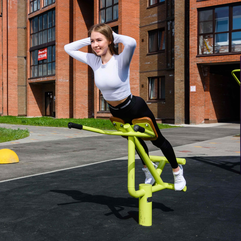 Уличный тренажер Гиперэкстензия ZAVODSPORTA F-1702