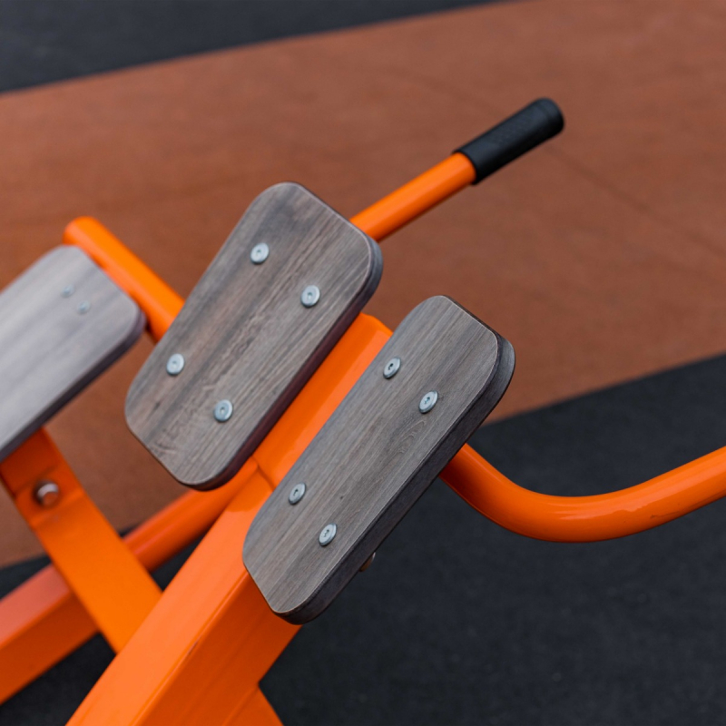 Уличный тренажер Скамья для пресса + гиперэкстензия ZAVODSPORTA F-1709