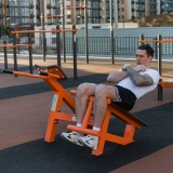 Уличный тренажер Скамья для пресса + гиперэкстензия ZAVODSPORTA F-1709