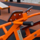 Уличный тренажер Скамья для пресса + гиперэкстензия ZAVODSPORTA F-1709