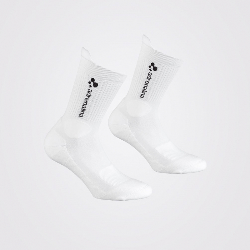 Носки волейб. +ADRENALINA Best 2300-021-S, размер S, хлопок, полиамид, эластан, белый