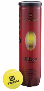 Мяч теннисный WILSON TeamW Practice, WRT111900, упаковка 4 штуки