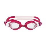 Очки для плав. детск. SPEEDO SKOOGLES Jr, 8-7500645003-C17CF, ПРОЗРАЧНЫЕ линзы, красная оправа