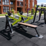 Уличный тренажер Жим лежа с переменной нагрузкой ZAVODSPORTA F-2800