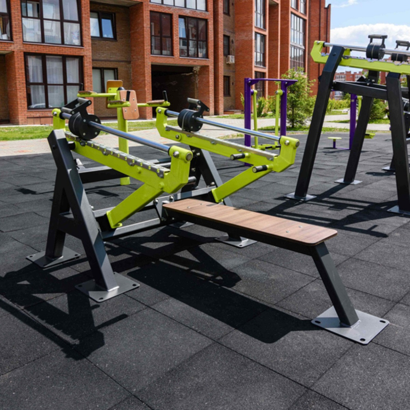 Уличный тренажер Жим лежа с переменной нагрузкой ZAVODSPORTA F-2800