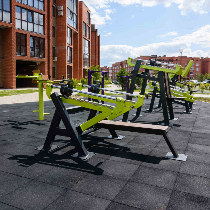 Уличный тренажер Жим лежа с переменной нагрузкой ZAVODSPORTA F-2800