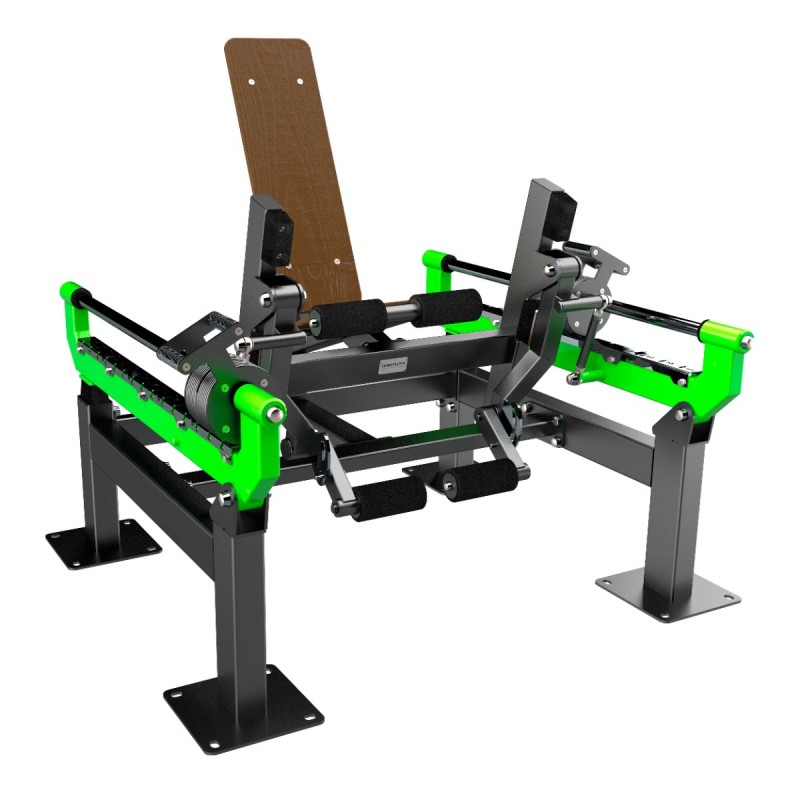 Уличный тренажер Разгибание ног сидя с переменной нагрузкой ZAVODSPORTA F-2818