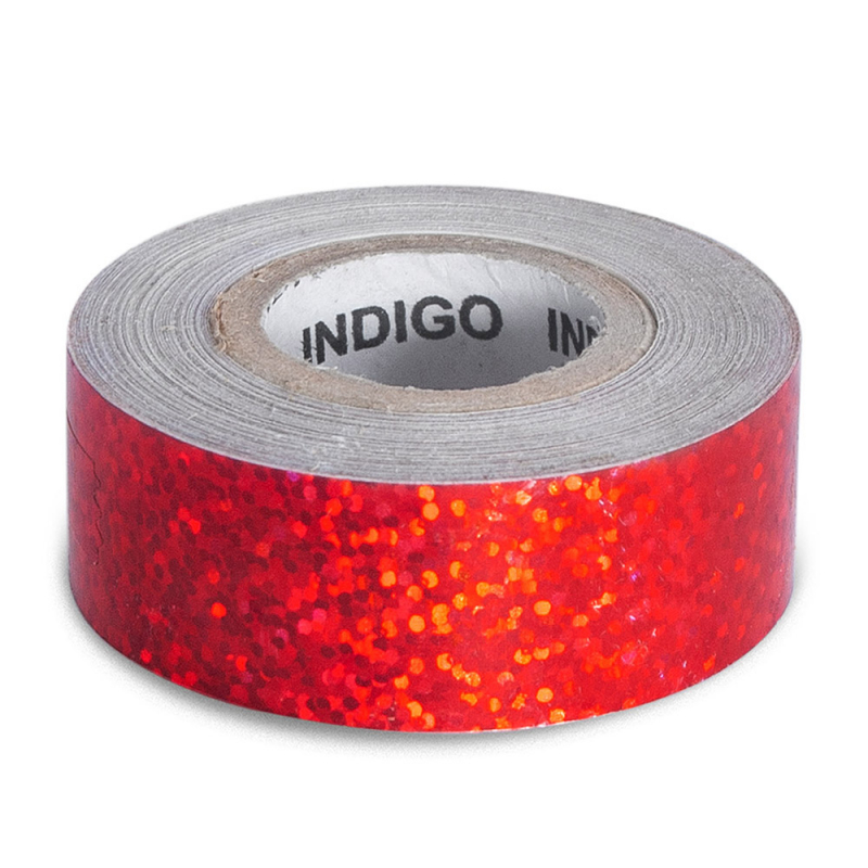 Обмотка для гимнастического обруча INDIGO Crystal IN139-RD, 20мм × 14м, красный
