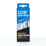 Шнурки для коньков Blue Sports Pro Gold Heavy Waxed, 903003-WHNV-274, полиэстер, 274см, бело-голубой