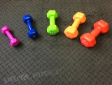 Набор гантелей в виниловой оболочке 5 пар от 1 до 5 кг Original FitTools FT-VWB-SET30