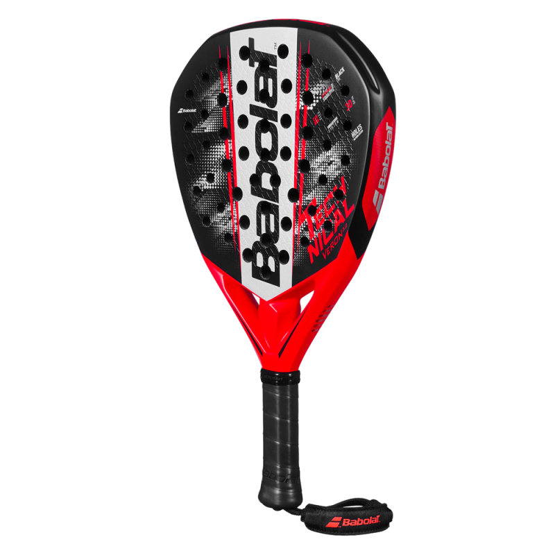 Ракетка для падела BABOLAT Technical Veron 3.0, 150183, для продв.игр., стекловолокно, черно-красный