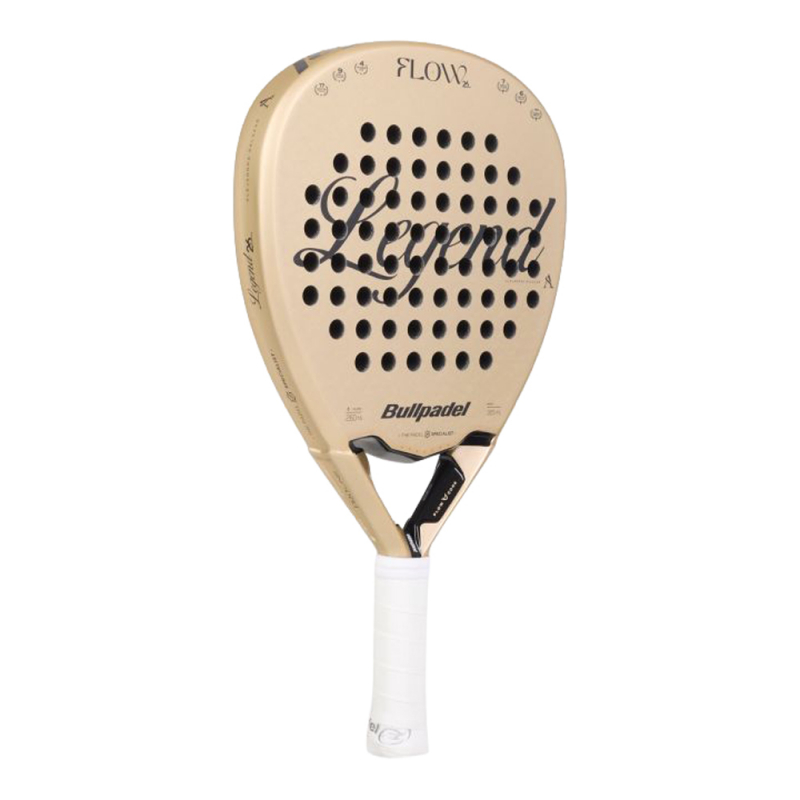Ракетка для падела BULLPADEL Flow Legend 27, 497247, для профессионалов, стекловолокно, золотистый