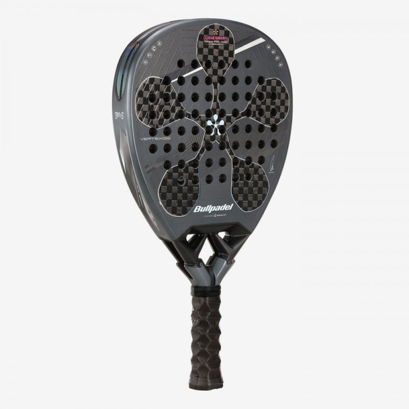 Ракетка для падела BULLPADEL Vertex 05 TF 25, 495197, для проф. и любителей, стекловолокно, черный