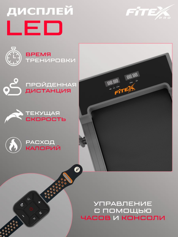 Электрическая беговая дорожка WINGED