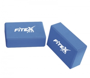Блок для йоги синий 23х15х7.6 см FTX-1219