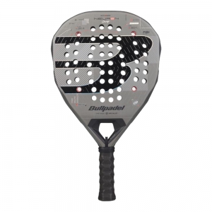 Ракетка для падела BULLPADEL Neuron 02 Comfort 27, 497243, для продв.игр., стекловолокно, карбон, сер