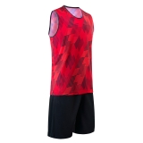 Форма баскетб. игровая TORRES Pro, B-1033-04-2XL, размер 2XL, 100% полиэстер, красно-черный