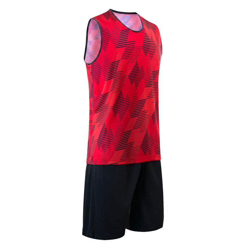 Форма баскетб. игровая TORRES Pro, B-1033-04-2XL, размер 2XL, 100% полиэстер, красно-черный
