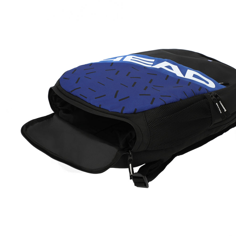 Рюкзак спорт. HEAD Team Backpack, 262344-BLBK, с карм под 1 тен.рак, черно-синий