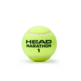 Мяч теннисный HEAD Marathon 3B, 578183, крафт. упак.3шт, без давления, фетр, нат.резина, желтый