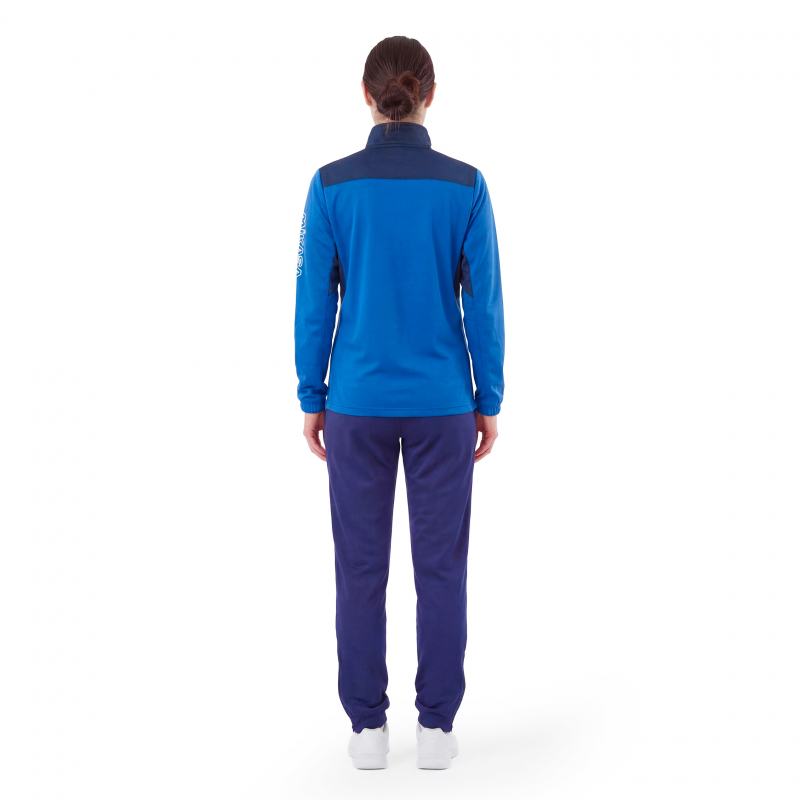 Костюм спортивный жен. MIKASA MT755/751-0100-L, размер L, 100% полиэстер, сине-темносиний