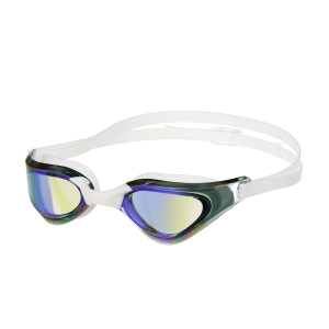 Очки для плав.TORRES Pro, SW-32520MR, зерк.линзы., белая оправа, дв.рег.ремешок