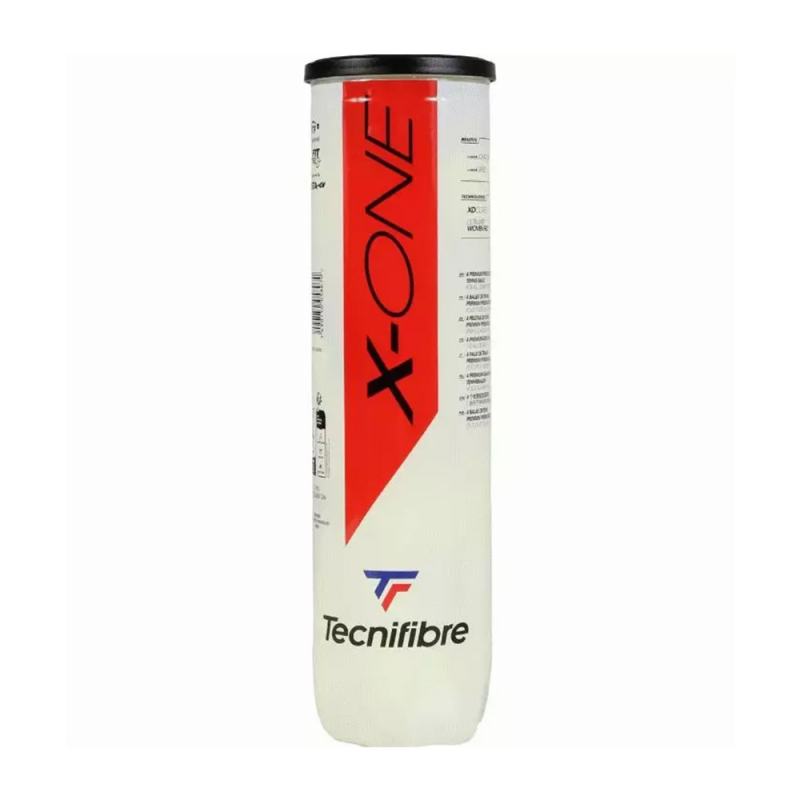 Мяч теннисный Tecnifibre X-One ATP 4B, 60XONE364, уп.4шт, одобр. ITF, войлок, нат.резина, желтый