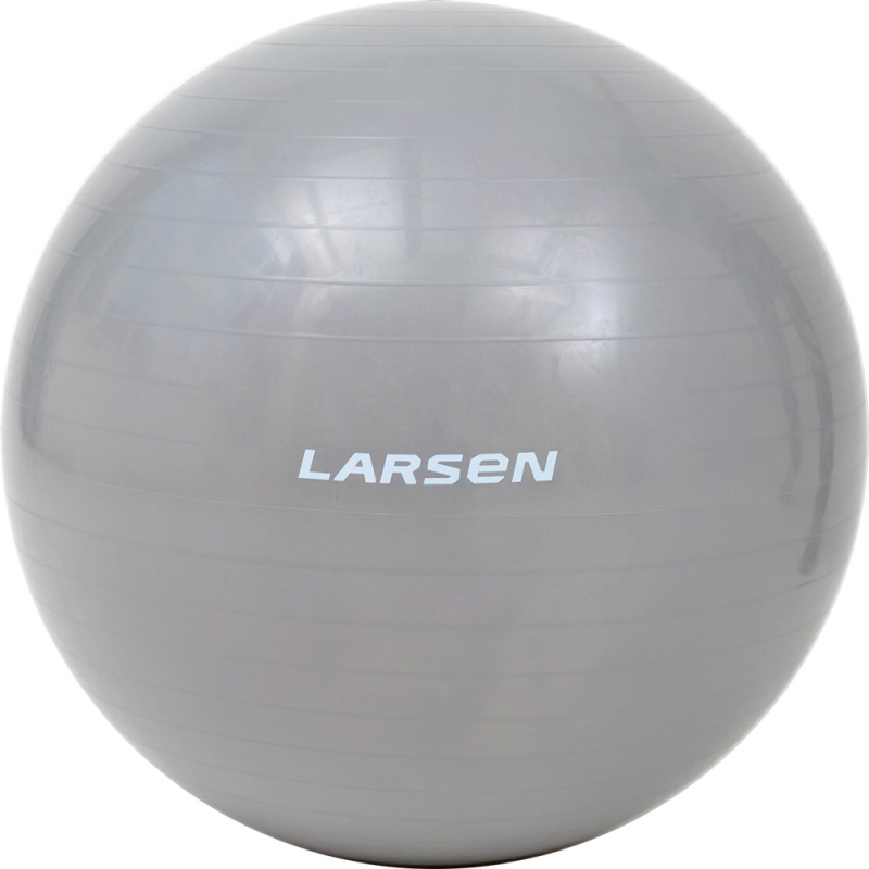 Мяч гимнастический с насосом Larsen HG-3 серебристый 65 см