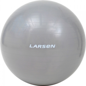Мяч гимнастический с насосом Larsen HG-3 серебристый 75 см