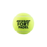 Мяч для падела Dunlop Fort Padel, 601555, уп.3 шт, FIP, сукно, нат.резина, желтый